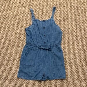 Old Navy Girls Size XL Denim Sleeveless Romper
